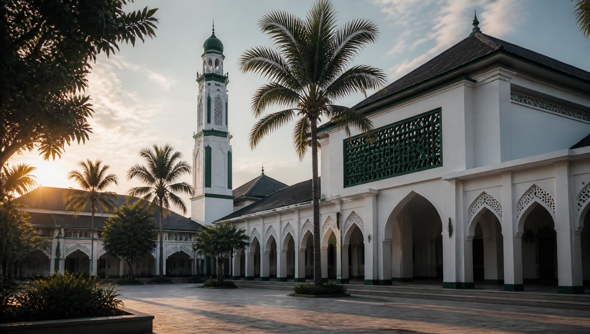 Suasana lingkungan Pondok Pesantren Manbaul Khair Tobadak